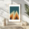 Abstract 70s Style Minimalist Art Print