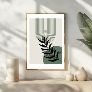 Abstract Leafscape Premium Wall Decor