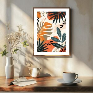 Art Moksha | Nature's Chromatic Embrace - Botanical Wall Poster