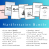 Manifestation Planner Bundle, Canva Editable Templates, PLR Journals, Gratitude & Affirmation Journal, Digital Download