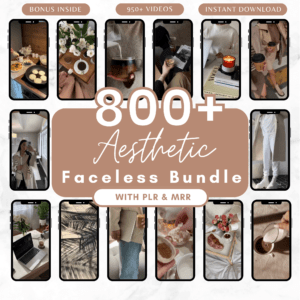Faceless Aesthetic reels bundle
