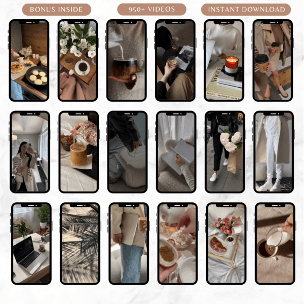 Faceless Aesthetic reels bundle